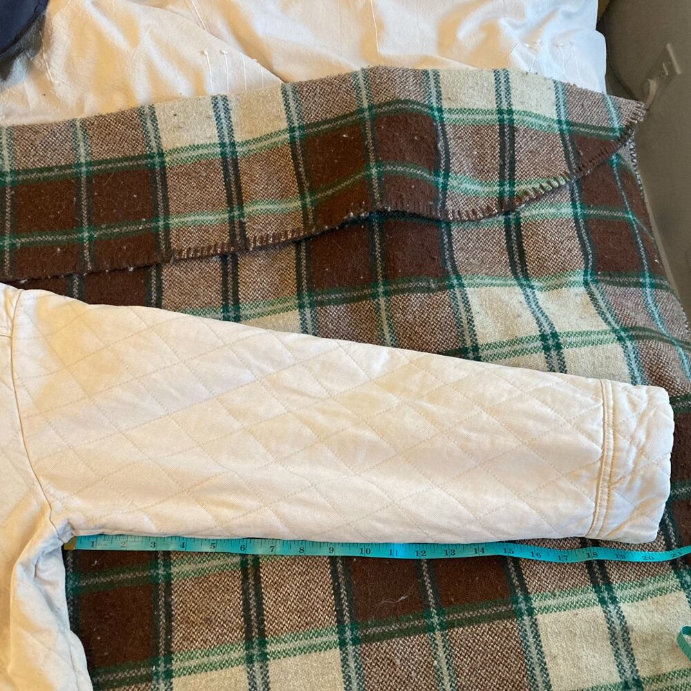 Anthropologie | Oversized Quilted Cream Jacket | Medium - Picture 5 of 14